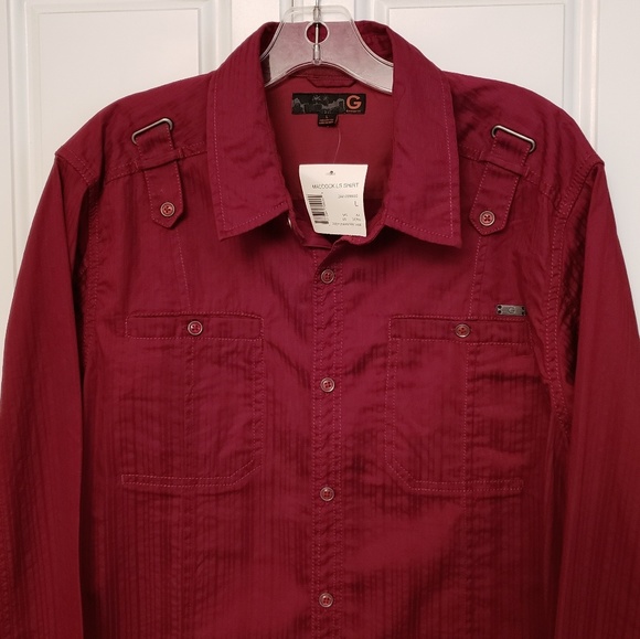 NEW men G BY GUESS long sleeve button shirt LARGE - Picture 3 of 8